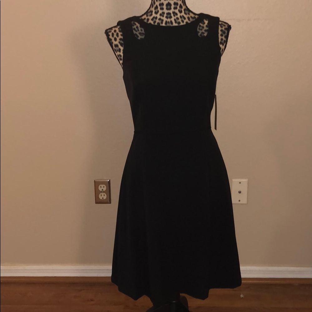 NWT black Tahari a line dress